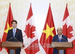 Thủ tướng Nguyễn Xuân Phúc và Thủ tướng Canada chủ trì họp báo sau hội đàm